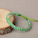 Prehnit 3-4mm Çift Sıra Doğal Taş Bileklik