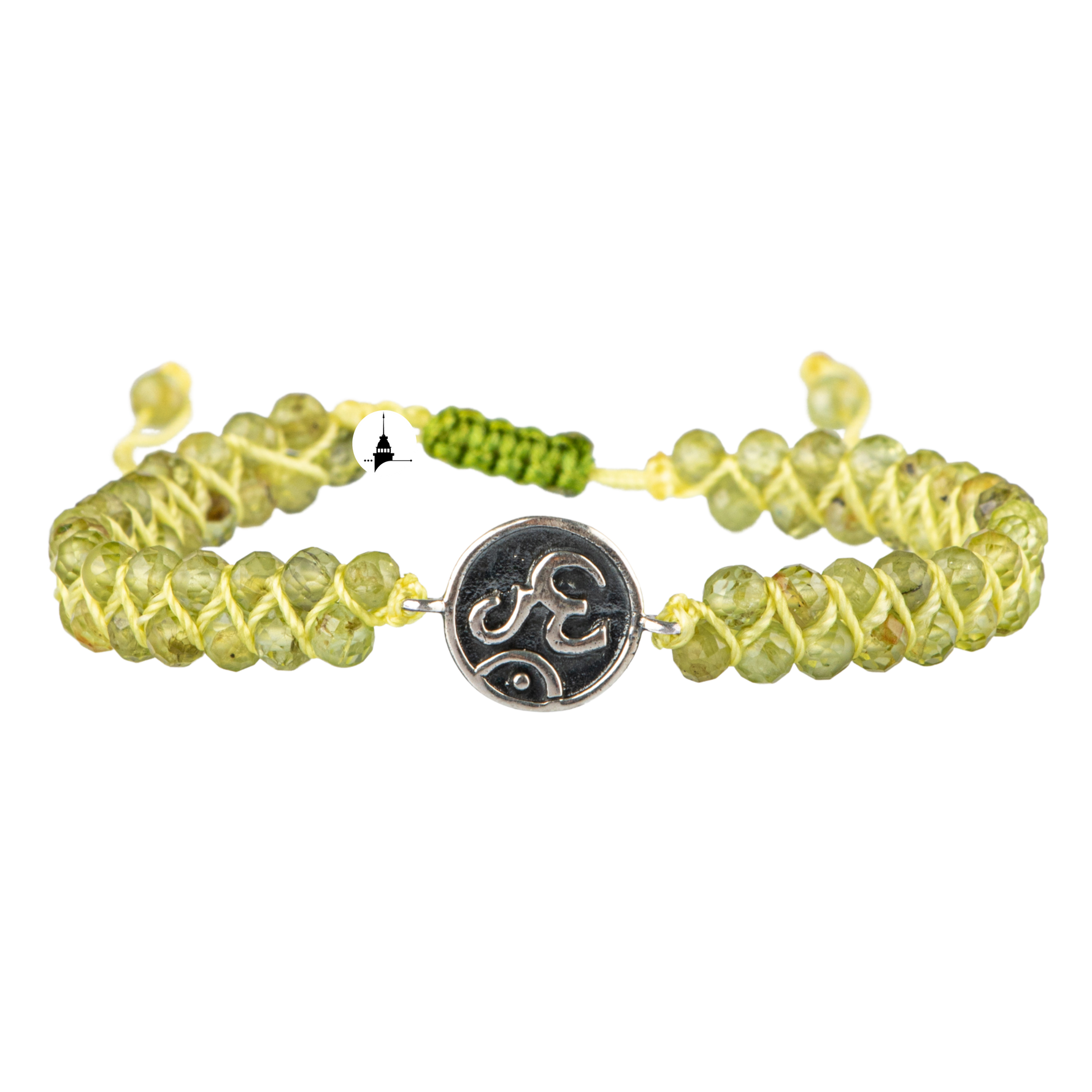 Anda Kalma Zebercet Doğal Taş Gümüş Aparat Bileklik