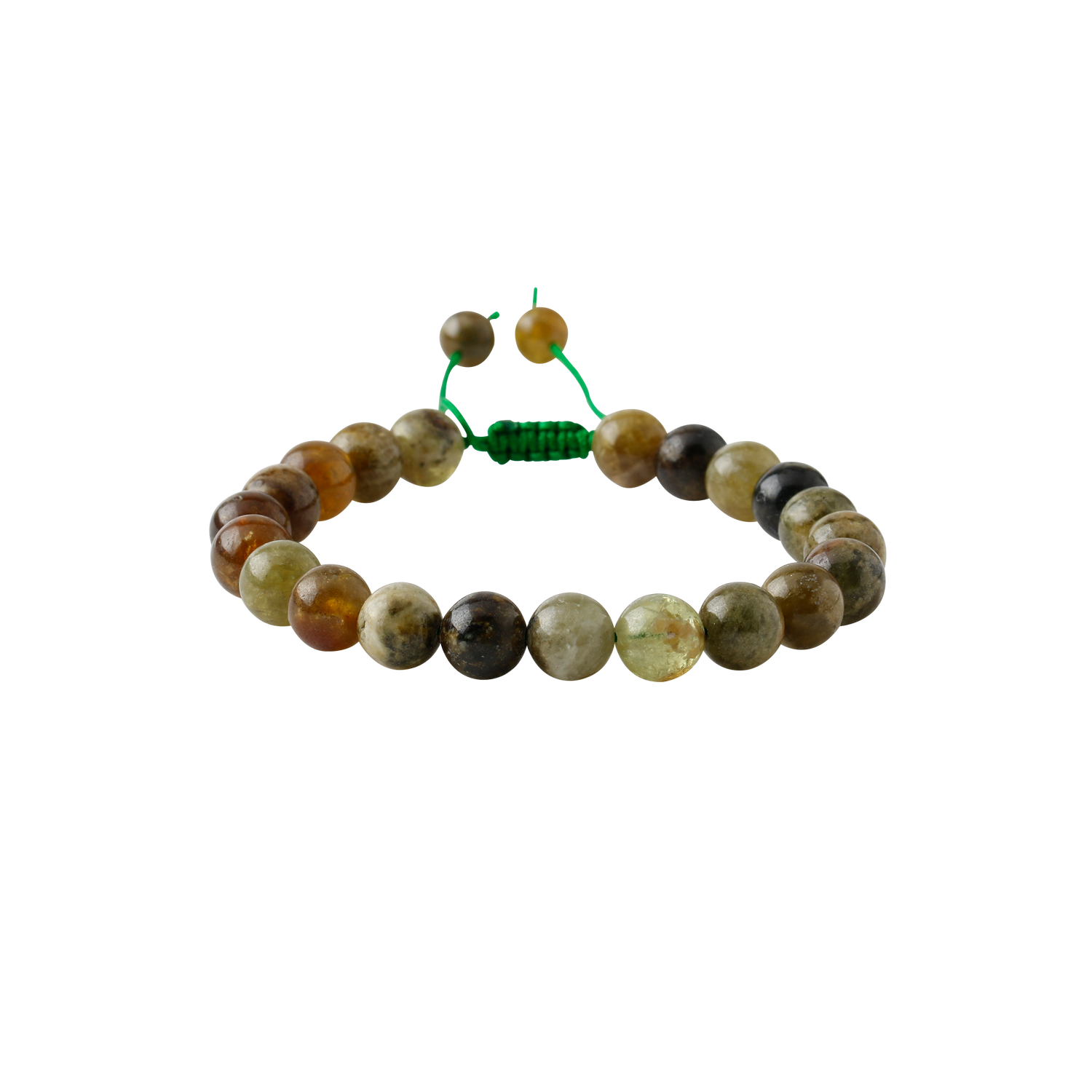 Tsavorit Lal 8mm Merdiven Kapama Doğal Taş Bileklik