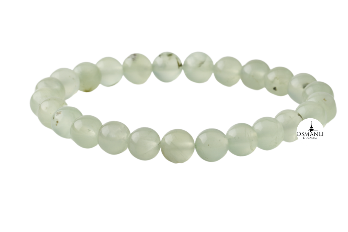 Prehnit 8mm Doğal Taş Bileklik