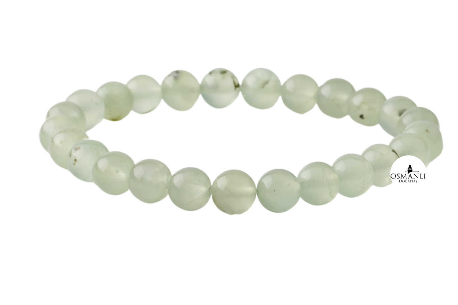Prehnit 8mm Doğal Taş Bileklik