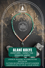 Alani, Aventurin Güneş Taşı İspanyol Varisit Doğal Taş Kolye