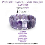 Ametist Doğal Taş Geniş Kesim Roleks Bileklik