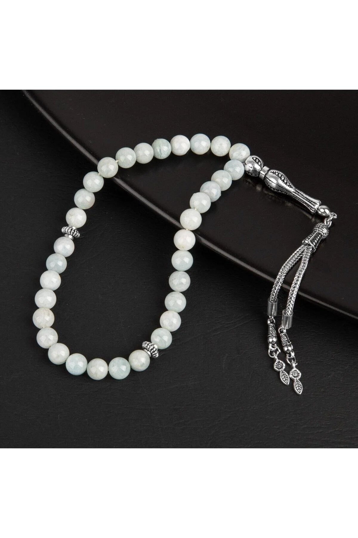 Akuamarin Doğal Taş Tesbih 33lük - 8mm
