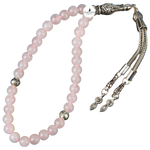 Pembe Kuvars (Gül Kuvars) Doğal Taş Tesbih 33lük - 6mm
