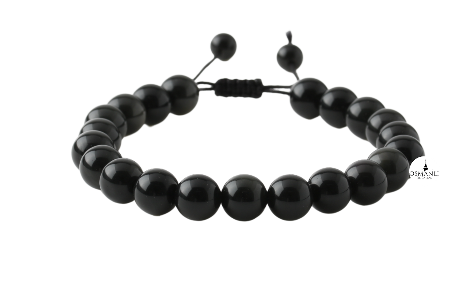 Golden Obsidyen 8mm Merdiven Kapama Doğal Taş Bileklik