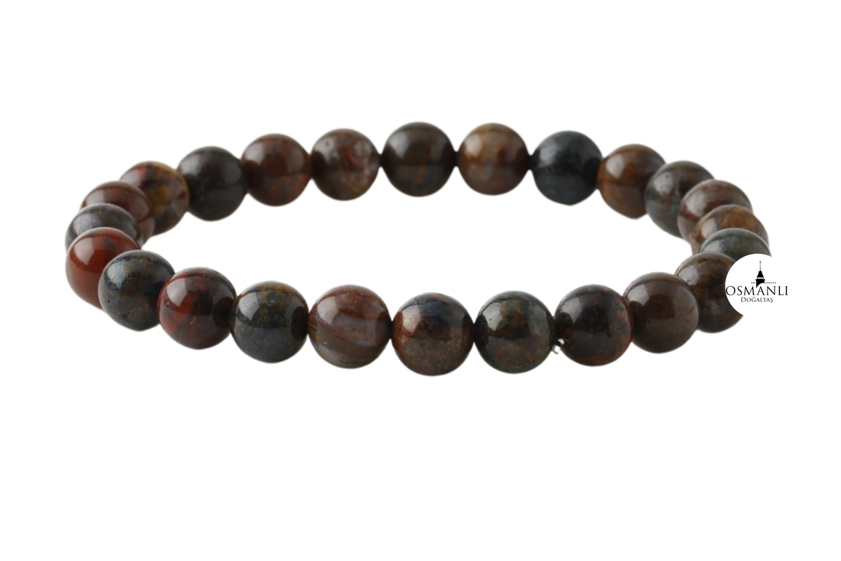 Pitersit 6mm Doğal Taş Bileklik