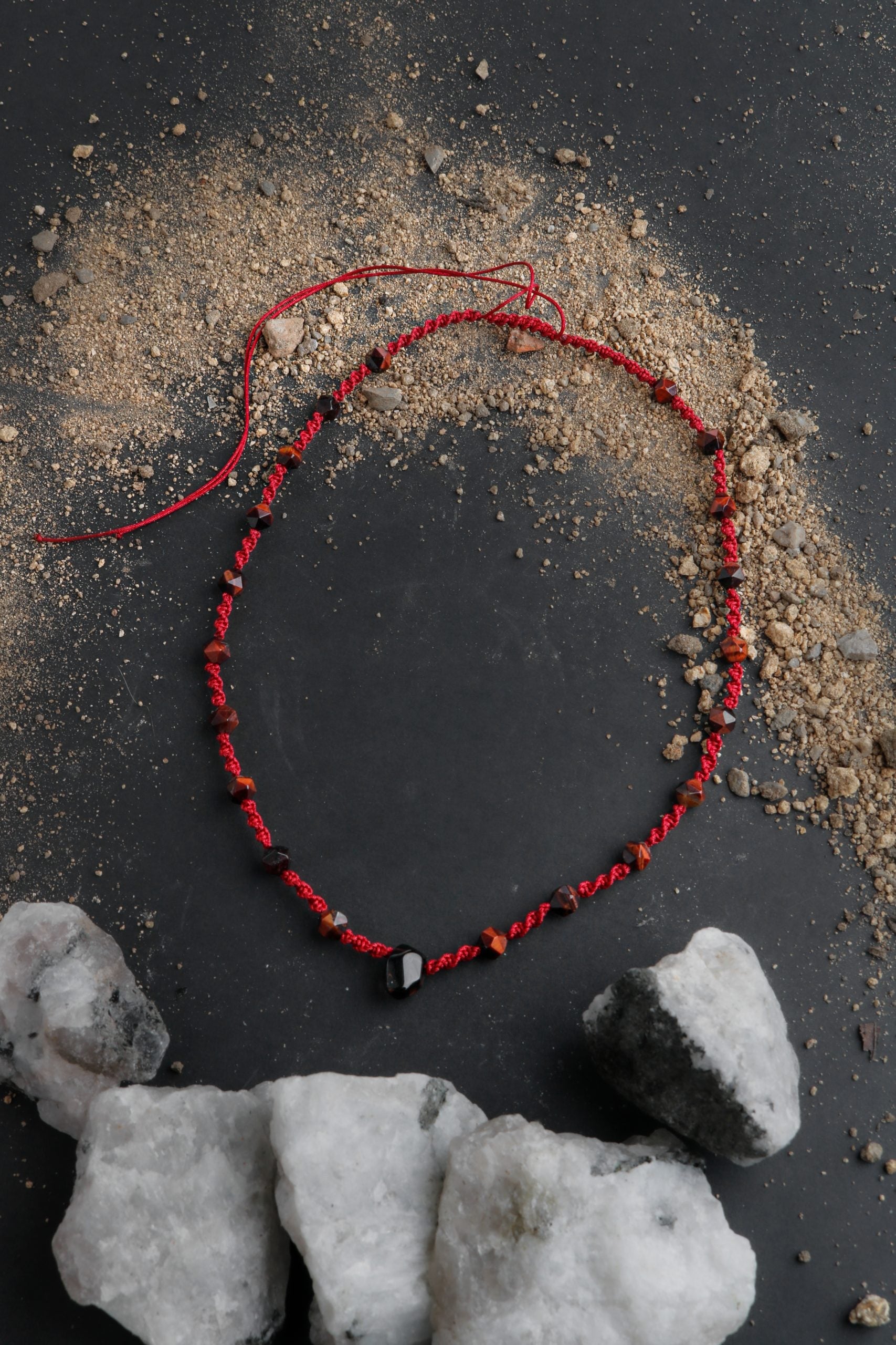 Terra, Kaplan Gözü - Dumanlı Kuvars Doğal Taş Kolye