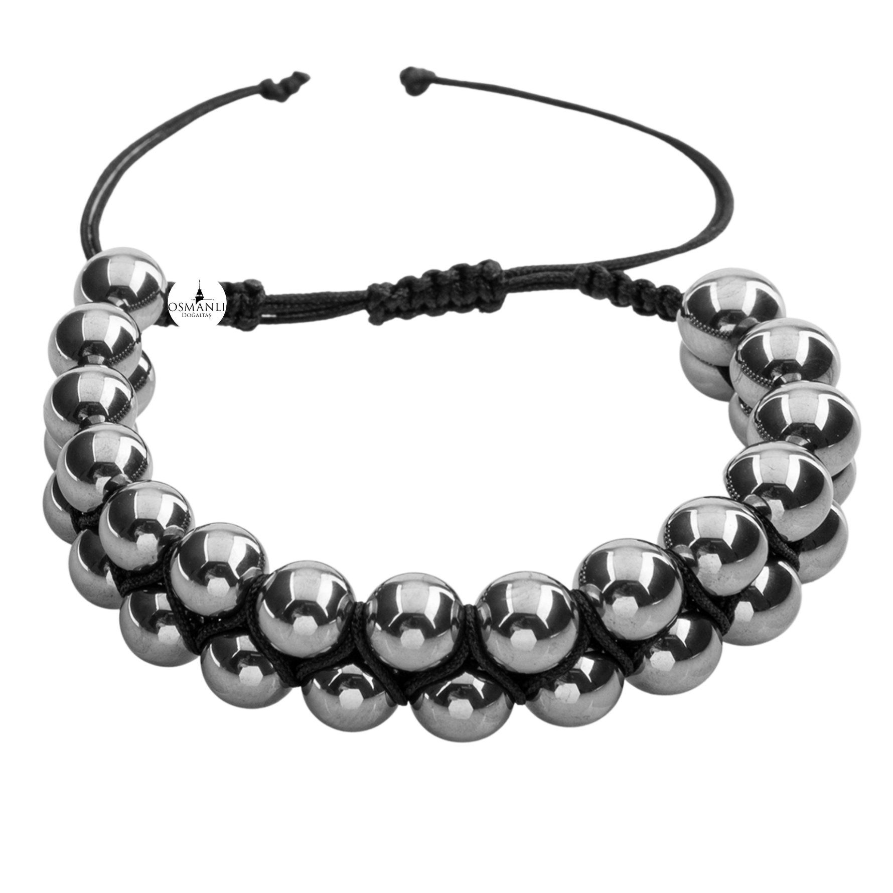 Trehartz 8mm Çift Sıra Makrome Doğal Taş Bileklik