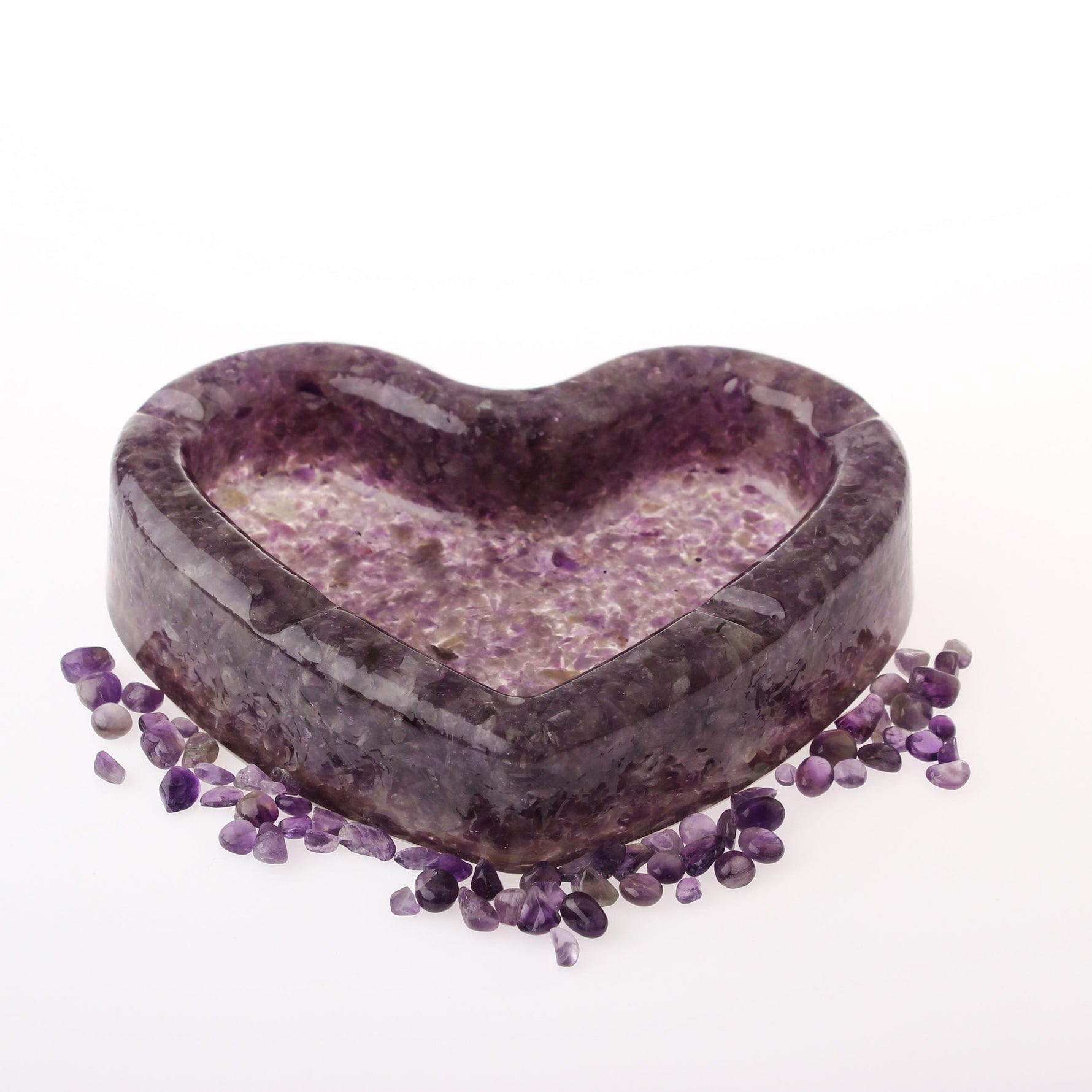 Ametist Doğaltaş Epoksi Kül Tablası