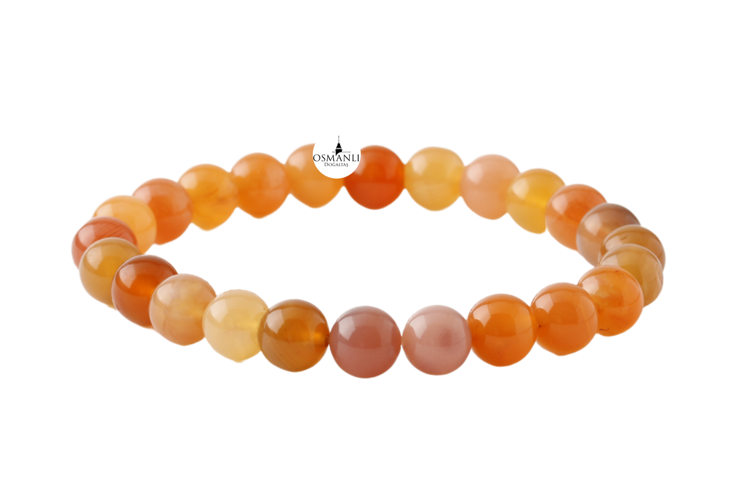 Madagaskar Akiği 8mm Doğal Taş Bileklik