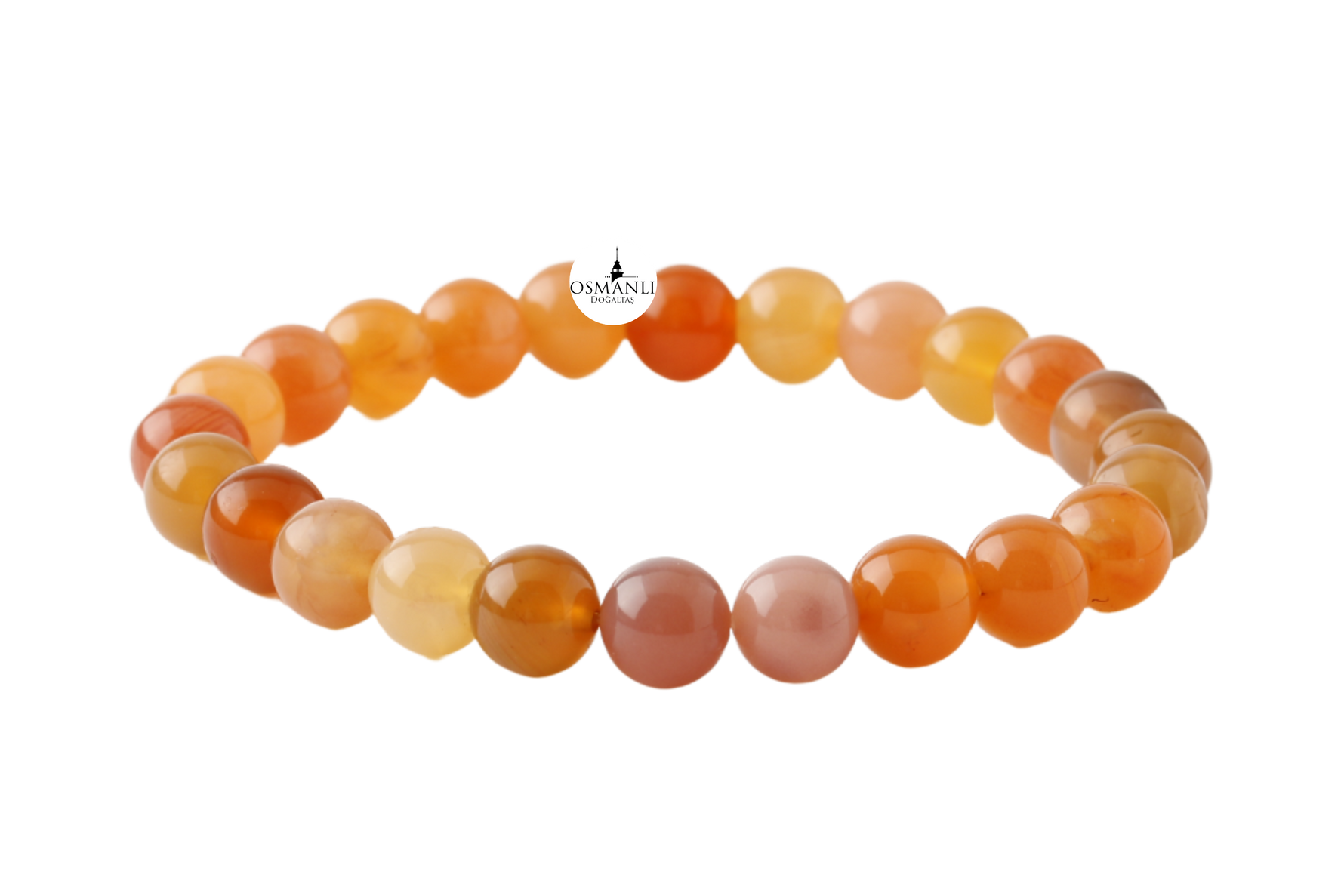 Madagaskar Akiği 8mm Doğal Taş Bileklik