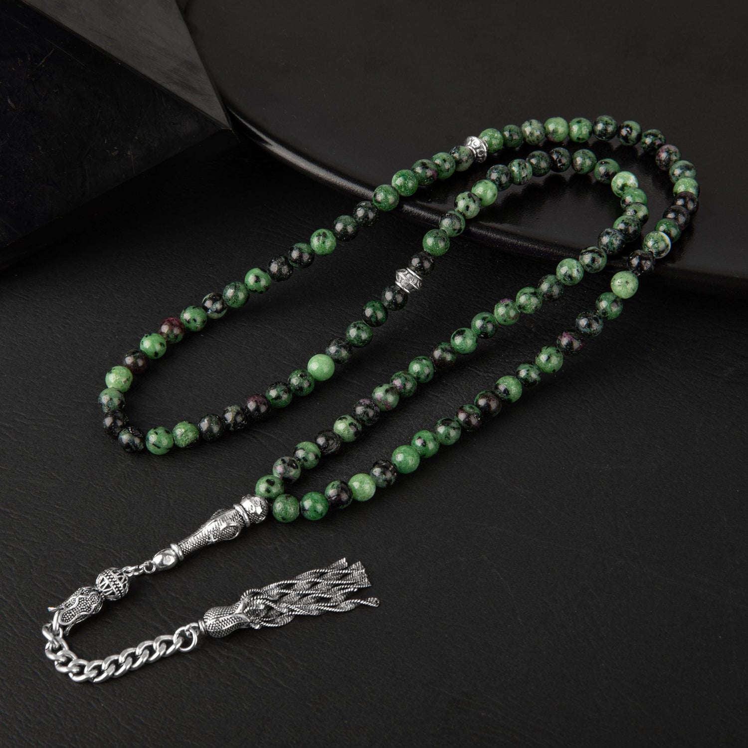 Anyolit Doğal Taş Tesbih 99luk - 6mm