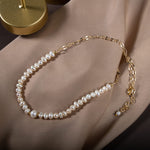 İnci Doğal Taş Gümüş Kolye