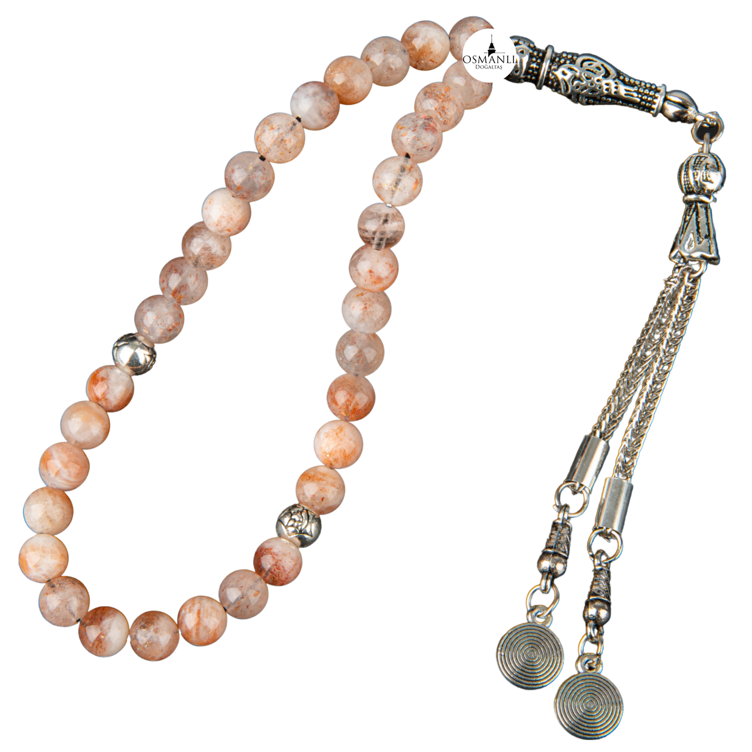 Güneş Taşı Doğal Taş Tesbih 33lük - 6mm