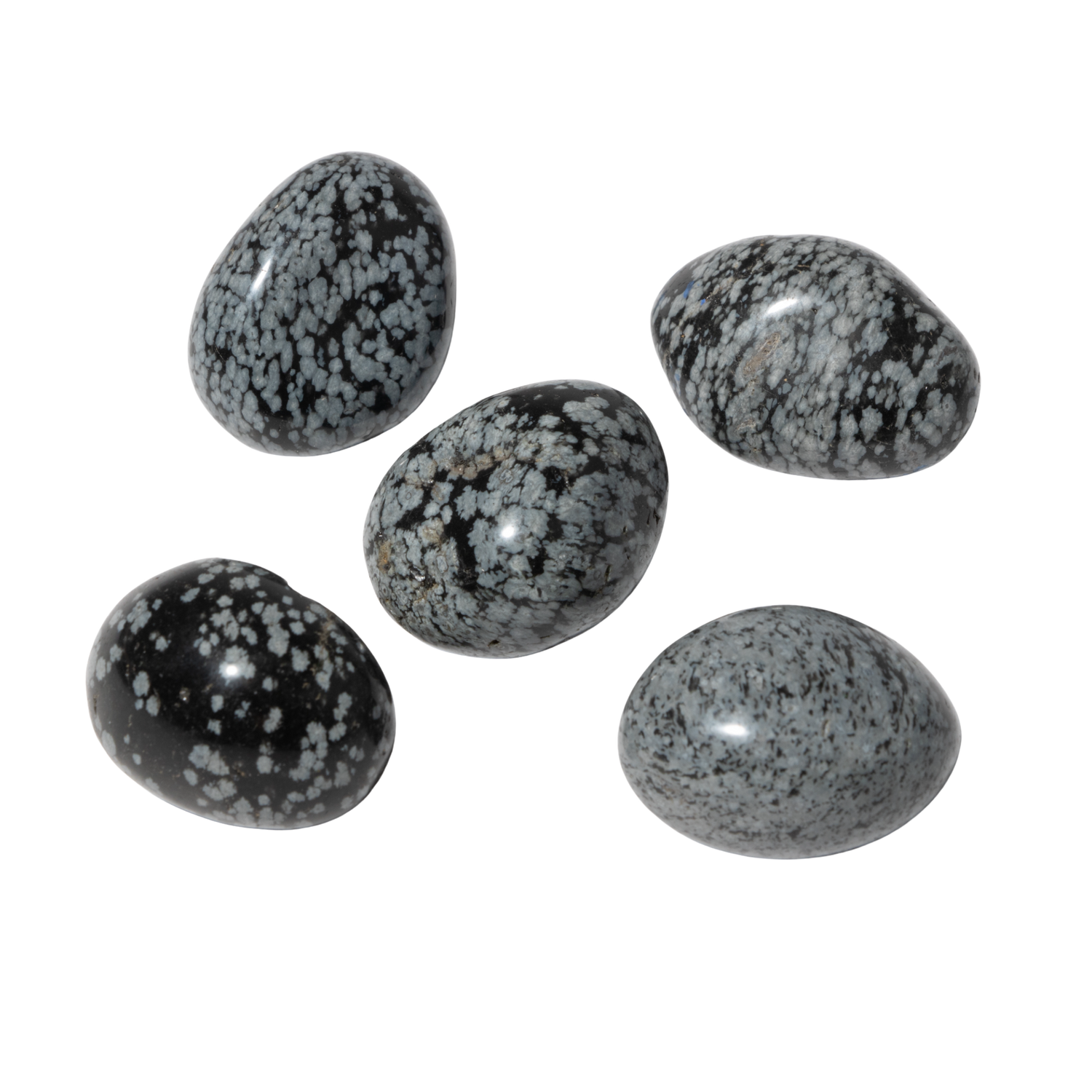 Karlı Obsidyen Doğal Taş Tımbıl El Taşı