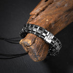 Hematit Doğal Taş Erkek Makrome Çapa Model Bileklik