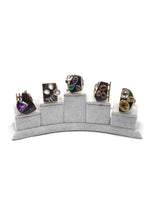 Beyaz Süt Opal Doğal Taş Ayarlanabilir Yüzük 925 Ayar Gümüş