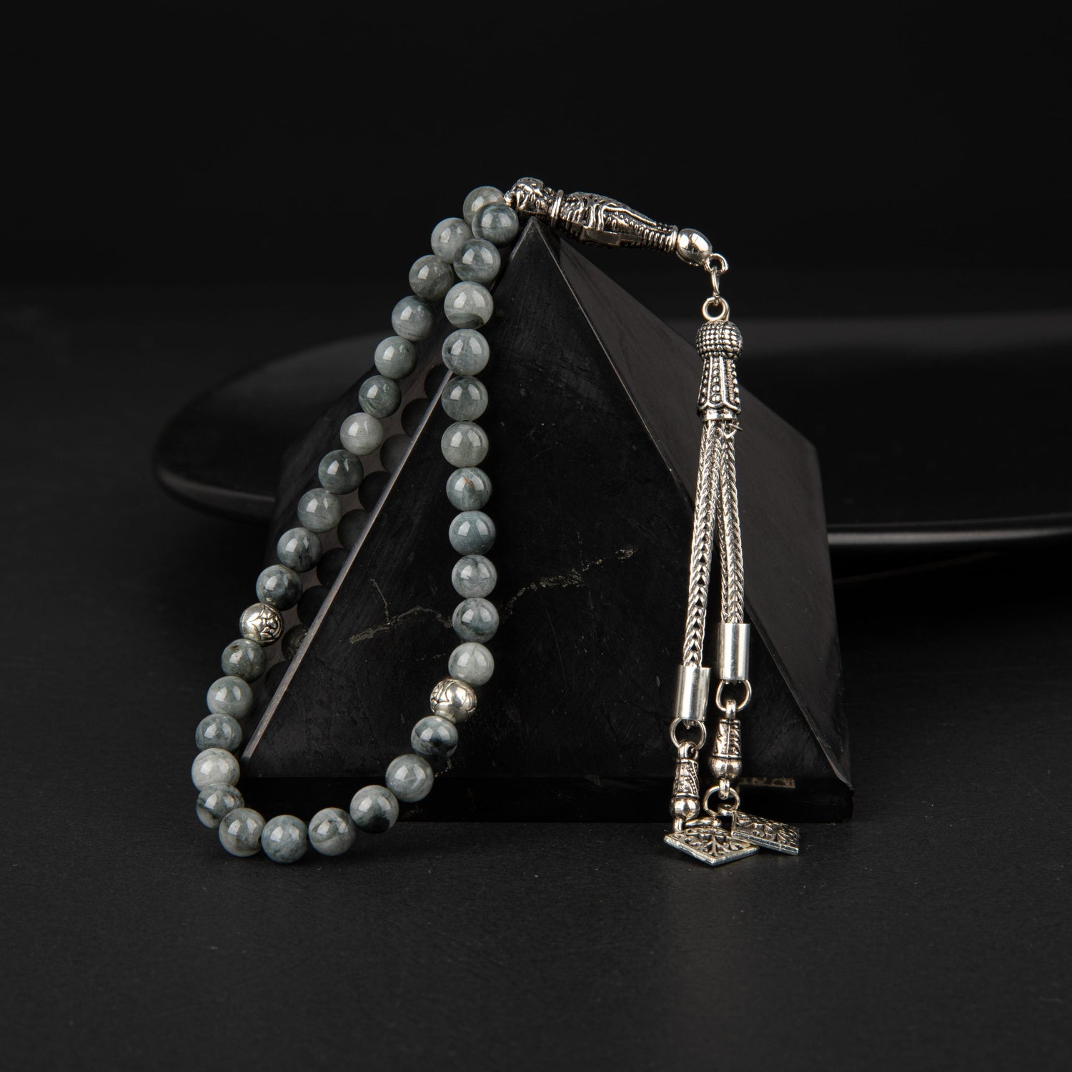 Labradorit Doğal Taş Tesbih 33lük - 6mm