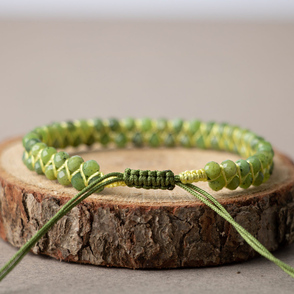 Yeşim 3-4mm Çift Sıra Doğal Taş Bileklik