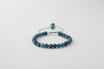 Mavi Apatit 6mm Merdiven Kapama Doğal Taş Bileklik