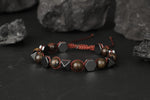 Bronzit-Hematit Doğal Taş Bileklik