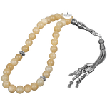 Kalsit Doğal Taş Tesbih 33lük - 8mm