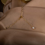 İnci Doğal Taş Gümüş Kolye