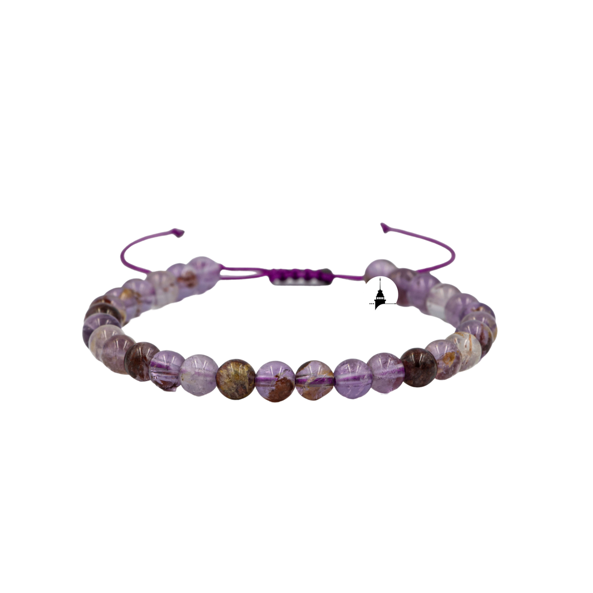 Fantom Kuvars 6mm Merdiven Kapama Doğal Taş Bileklik