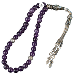 Ametist Doğal Taş Tesbih 33lük - 6mm