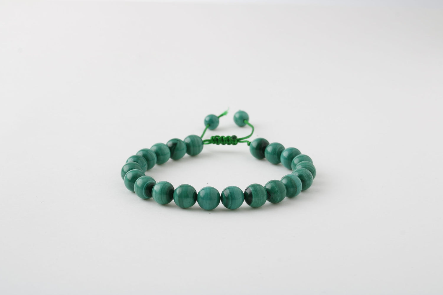 Malakit 8mm Merdiven Kapama Doğal Taş Bileklik