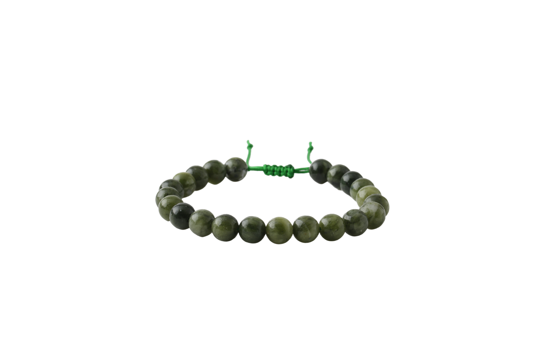 Yeşim 8mm Merdiven Kapama Doğal Taş Bileklik