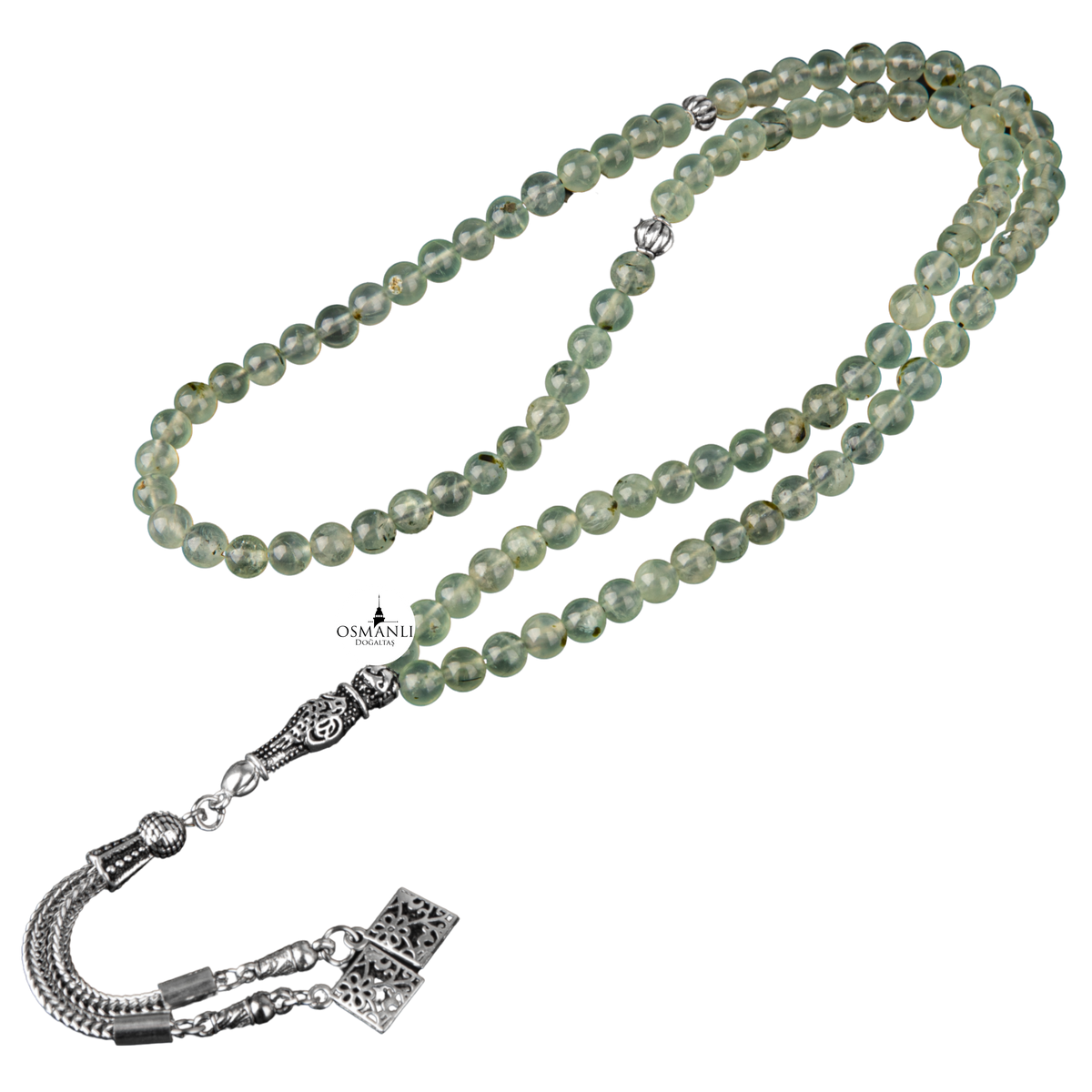 Prehnit Doğal Taş Tesbih 99luk - 6mm