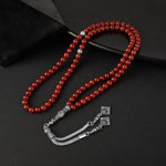 Kırmızı Akik Doğal Taş Tesbih 99luk - 6mm