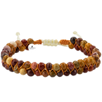 Jasper 3-4mm Çift Sıra Doğal Taş Bileklik