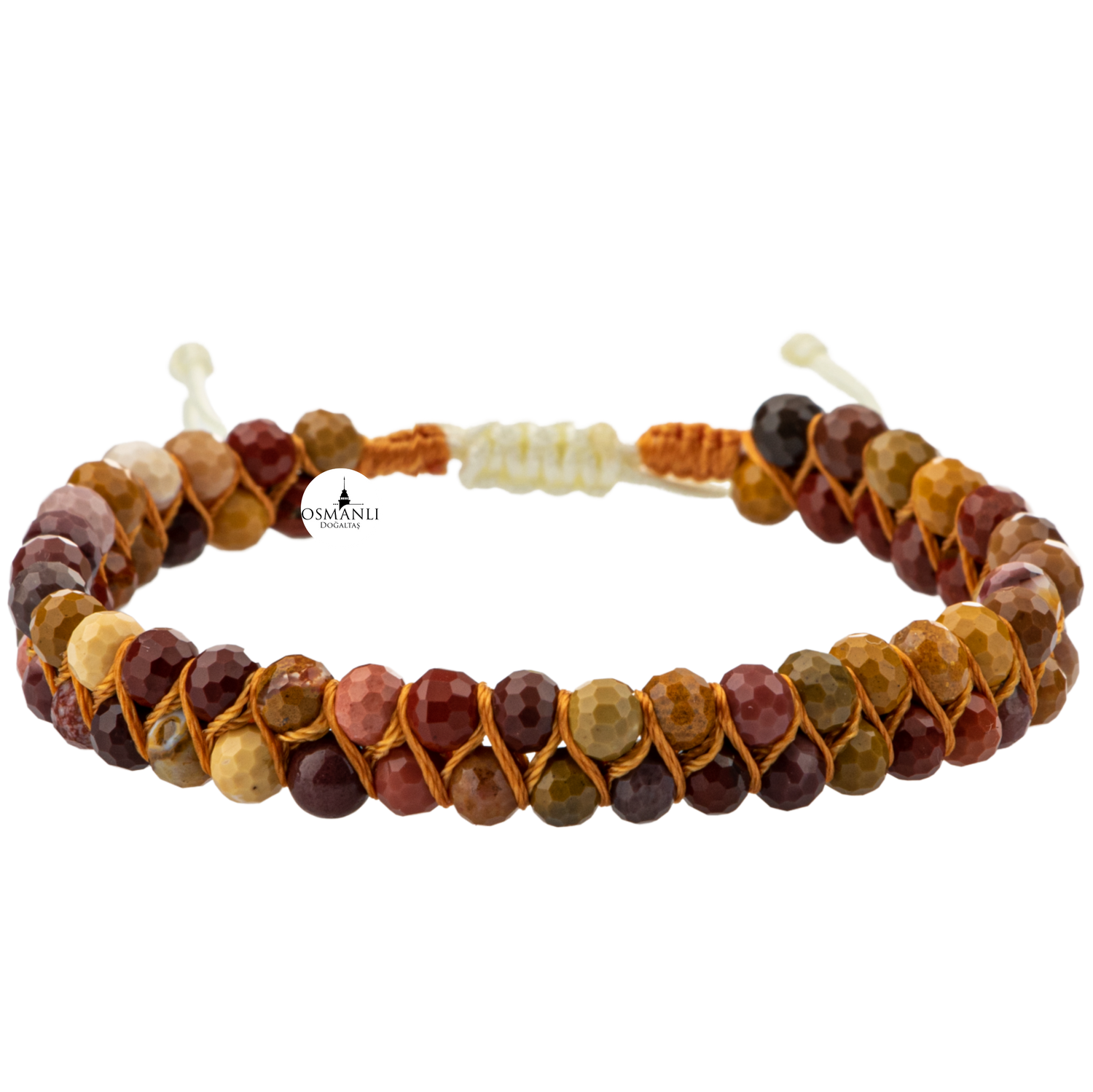 Jasper 3-4mm Çift Sıra Doğal Taş Bileklik