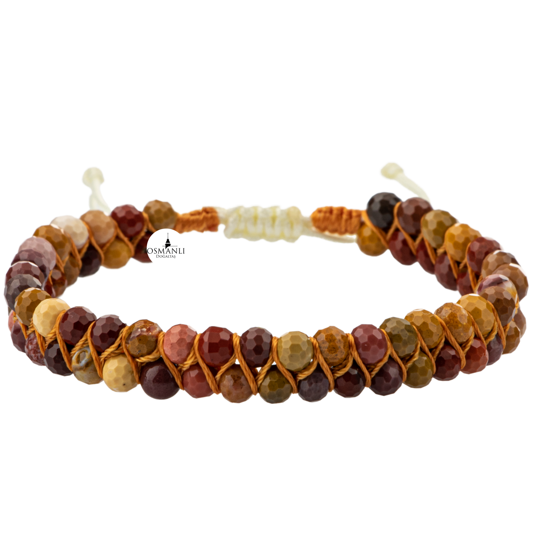 Jasper 3-4mm Çift Sıra Doğal Taş Bileklik