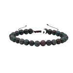 Ruby Kiyanit 6mm Merdiven Kapama Doğal Taş Bileklik