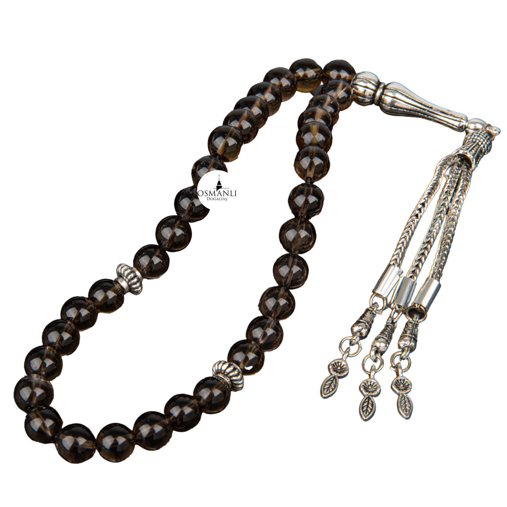 Dumanlı Kuvars Doğal Taş Tesbih 33lük - 8mm