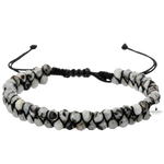 Ay Taşı 3-4mm Çift Sıra Doğal Taş Bileklik