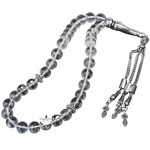 Kristal Kuvars Doğal Taş Tesbih 33lük - 8mm