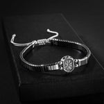 Hematit Doğal Taş Gümüş Erkek Tasarım Bileklik