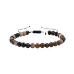 Renkli Turmalin 6mm Merdiven Kapama Doğal Taş Bileklik