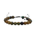 Azurit Malakit 8mm Merdiven Kapama Doğal Taş Bileklik