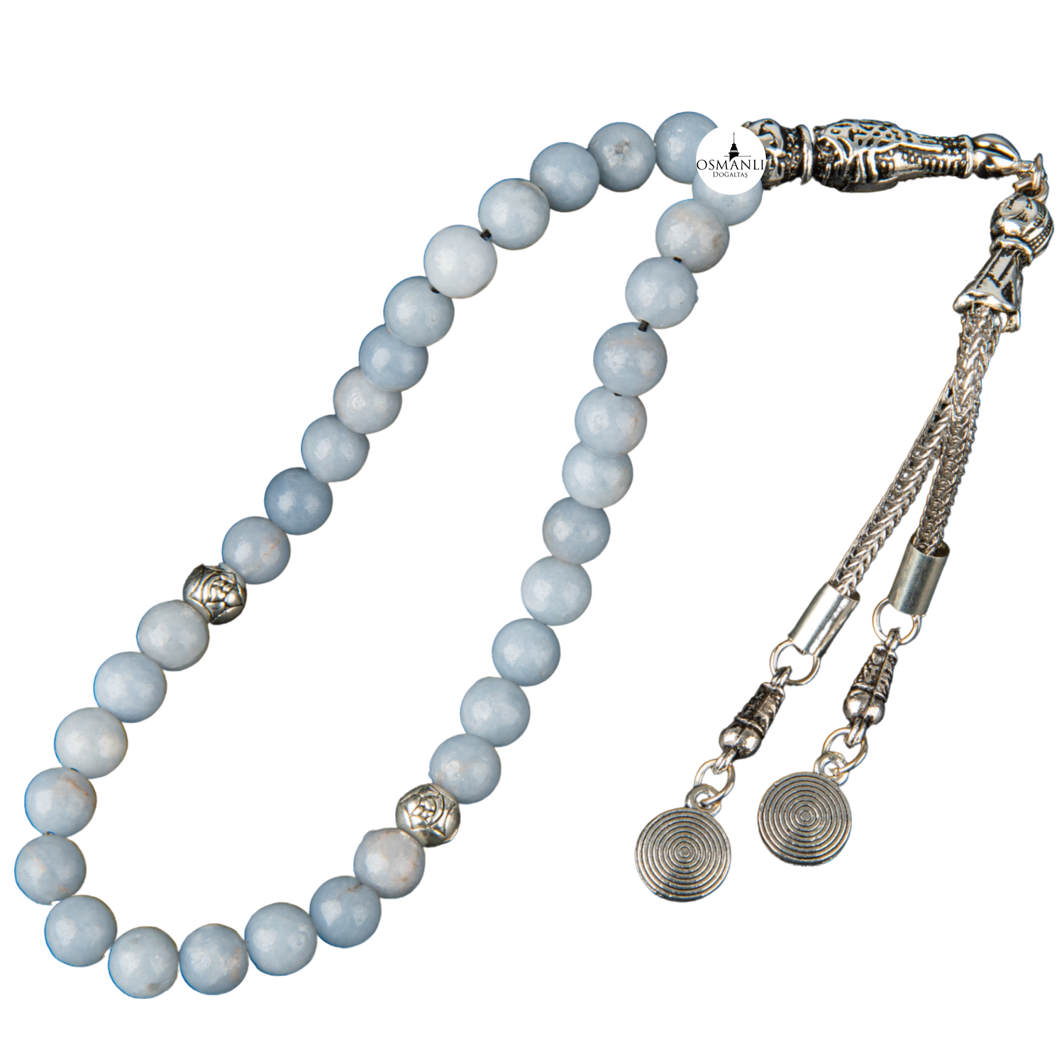 Anjelit Doğal Taş Tesbih 33lük - 6mm