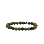 Azurit Malakit 6mm Doğal Taş Bileklik