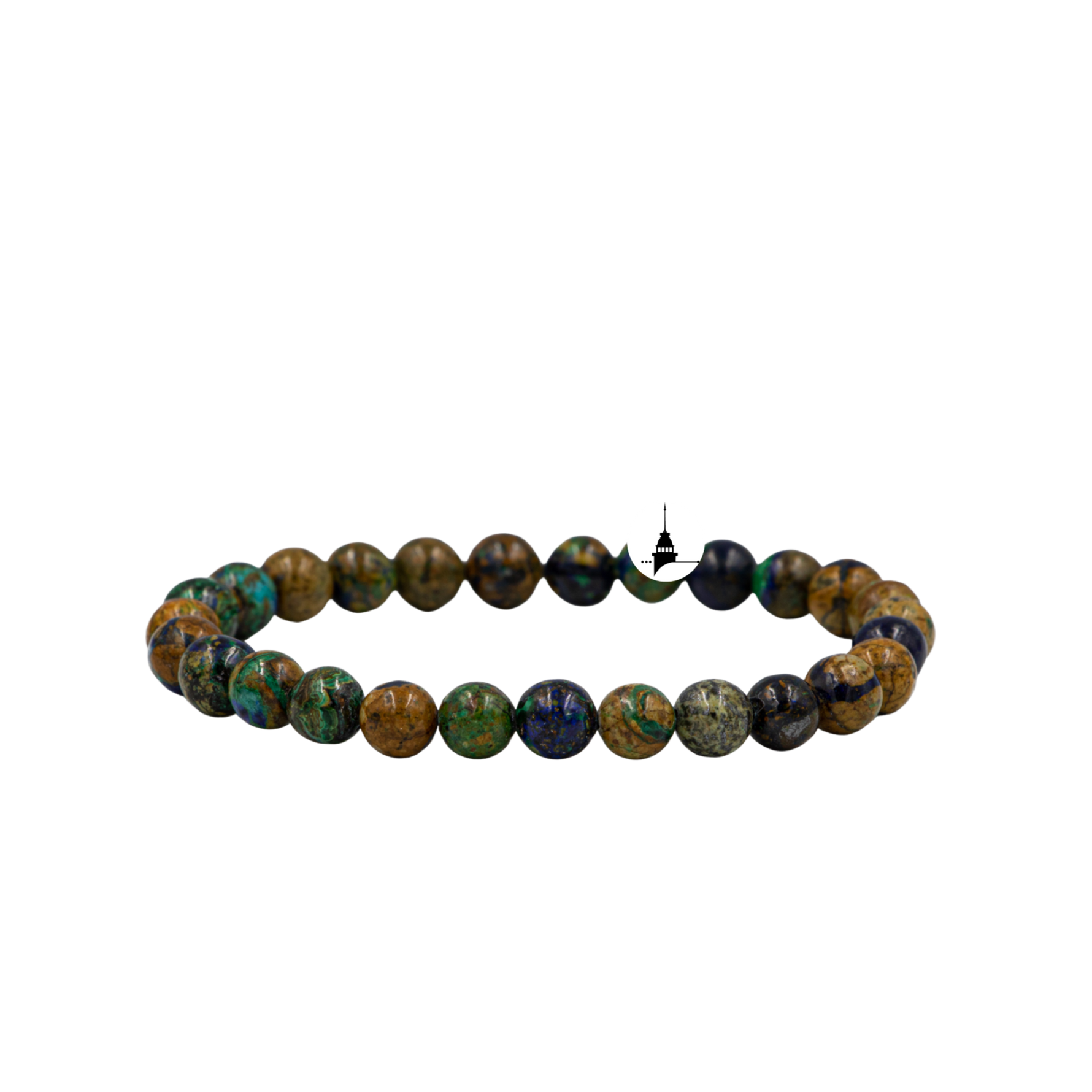 Azurit Malakit 6mm Doğal Taş Bileklik