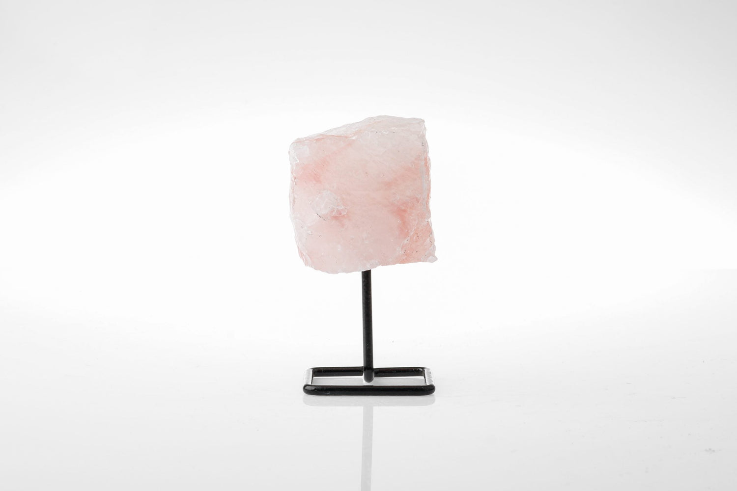 Pembe Kuvars Ayaklı Ham Kütle Taş (7-10cm Yükseklik)