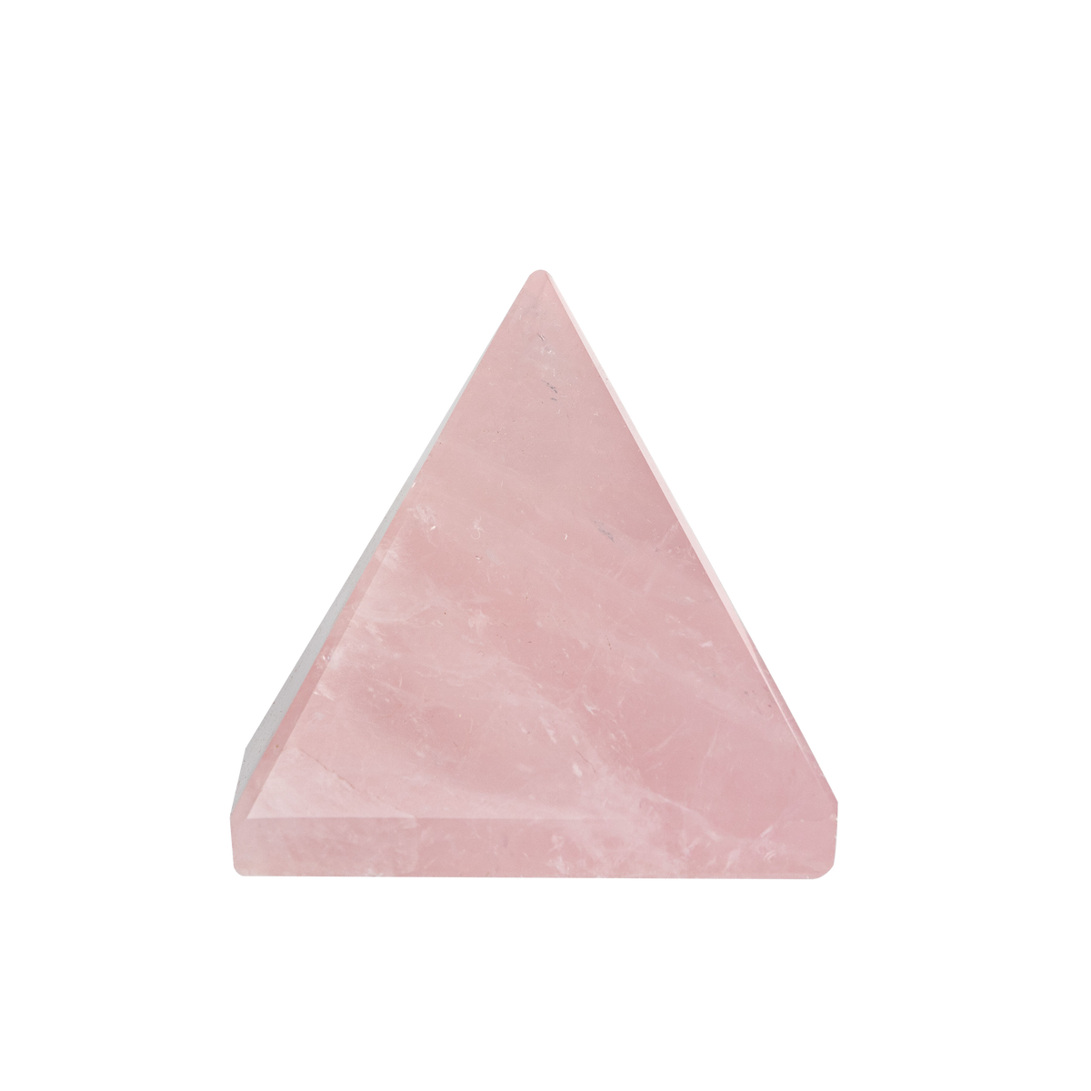 Pembe Kuvars Doğal Taş Piramit - 3cm
