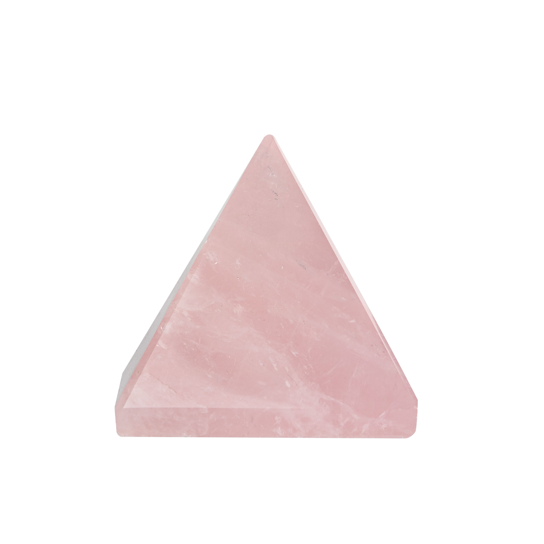 Pembe Kuvars Doğal Taş Piramit - 3cm